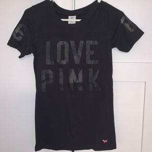 victoria’s Secret pink black shirt